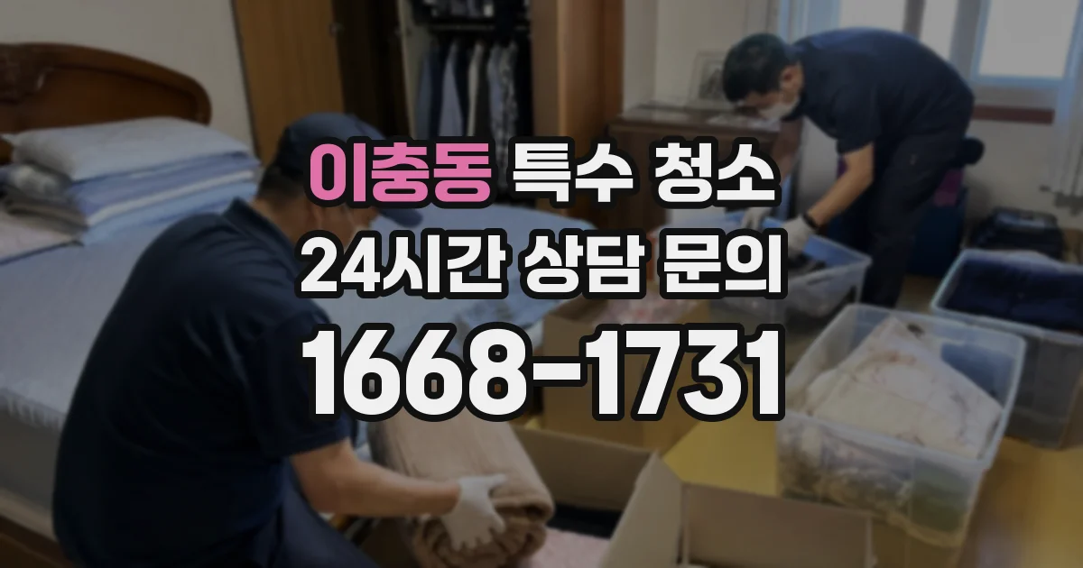 이충동 특수 청소