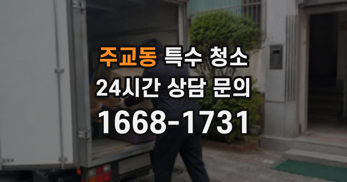 주교동 특수 청소