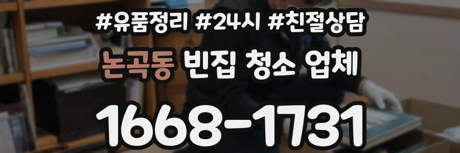 논곡동 빈집 청소 업체