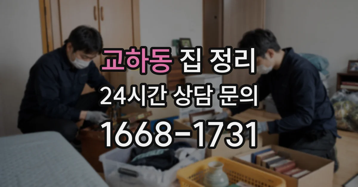 교하동 집 정리