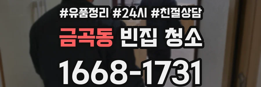 금곡동 빈집 청소