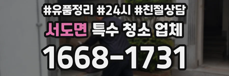 서도면 특수 청소 업체