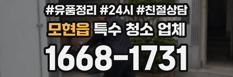 모현읍 특수 청소 업체