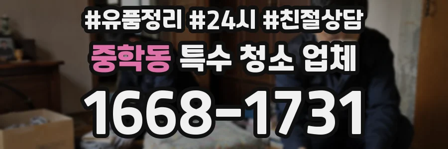 중학동 특수 청소 업체