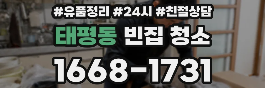 태평동 빈집 청소