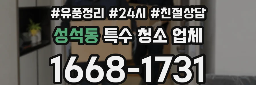 성석동 특수 청소 업체