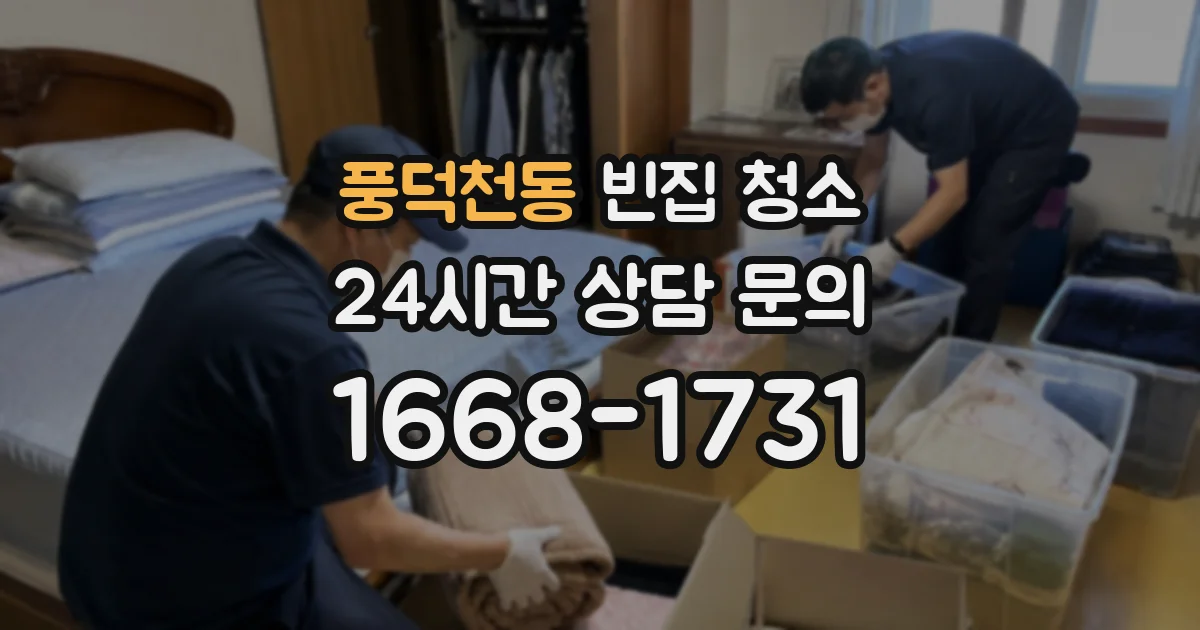풍덕천동 빈집 청소
