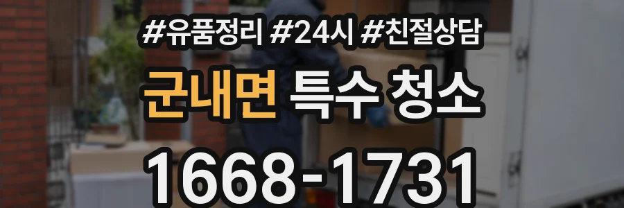 군내면 특수 청소
