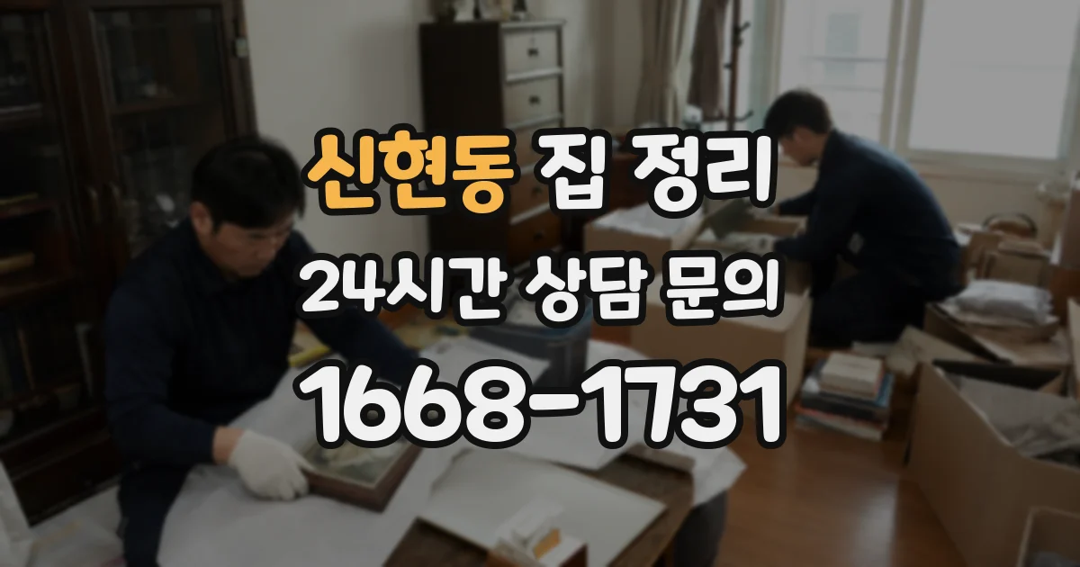 신현동 집 정리