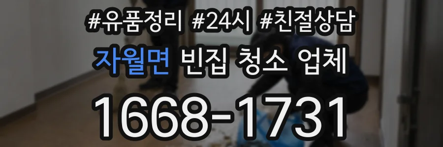 자월면 빈집 청소 업체