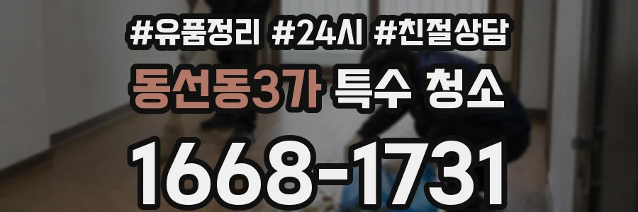 동선동3가 특수 청소