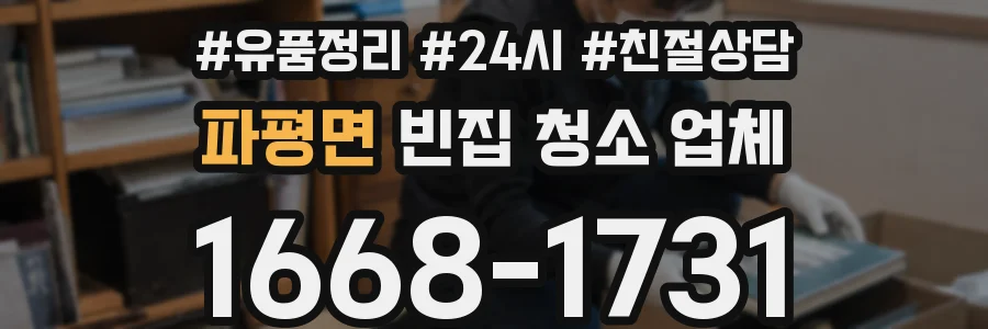파평면 빈집 청소 업체