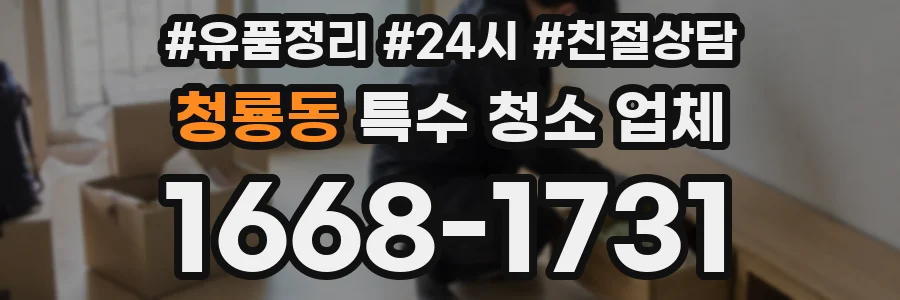 청룡동 특수 청소 업체