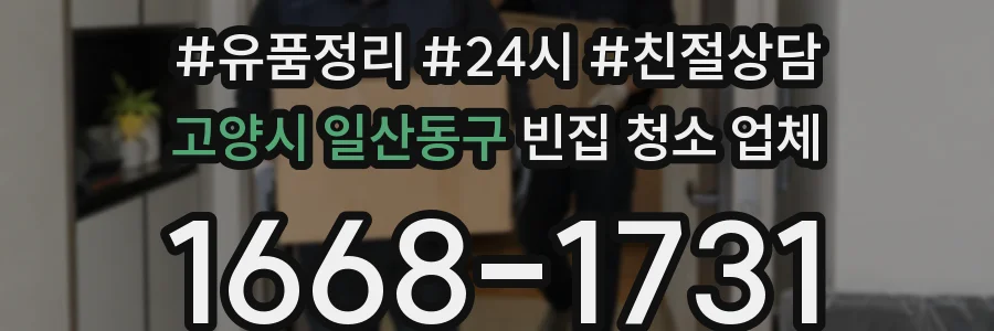 고양시 일산동구 빈집 청소 업체