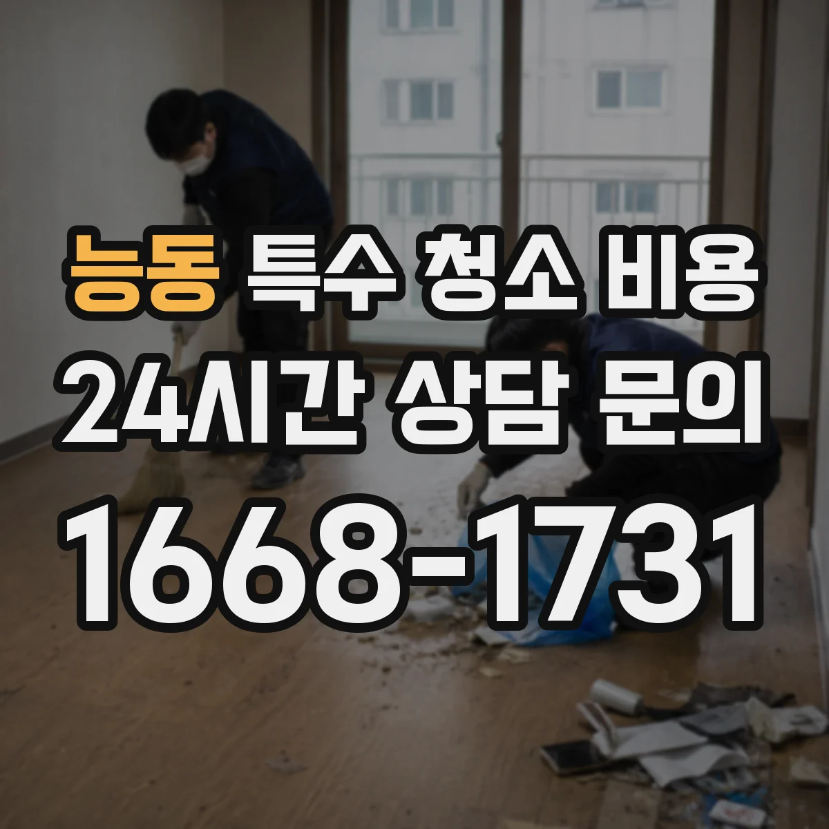 능동 특수 청소 비용