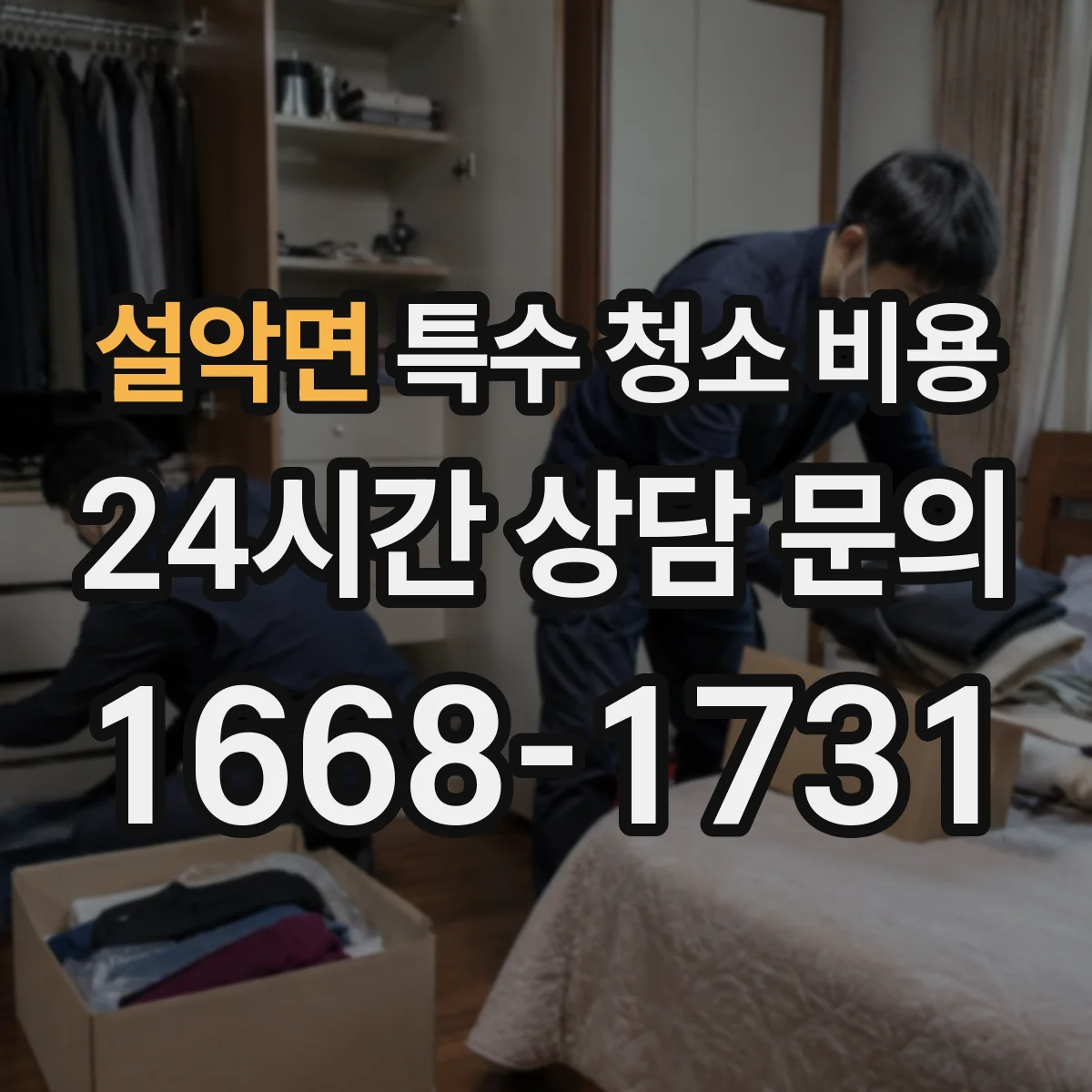 설악면 특수 청소 비용