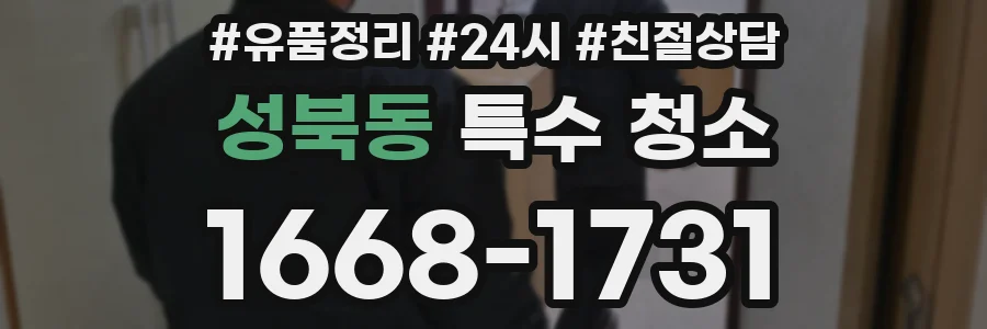 성북동 특수 청소