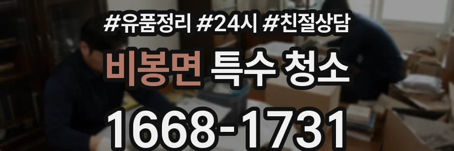 비봉면 특수 청소