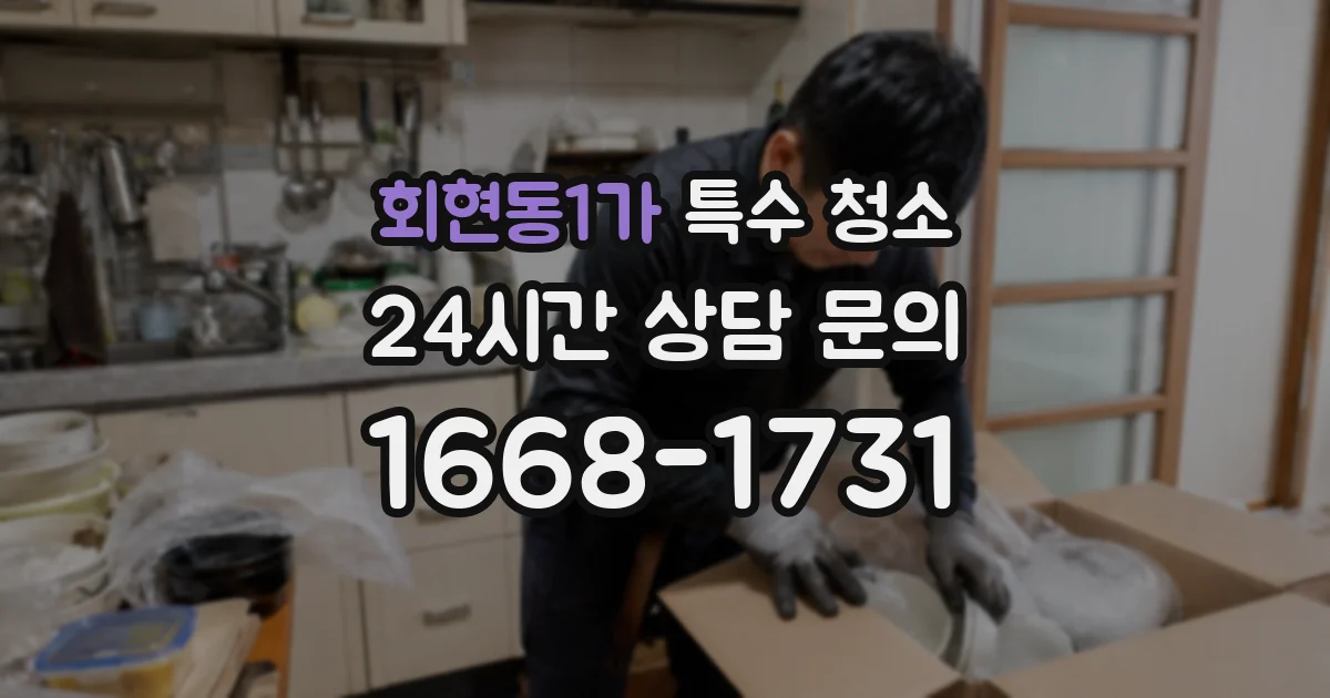 회현동1가 특수 청소