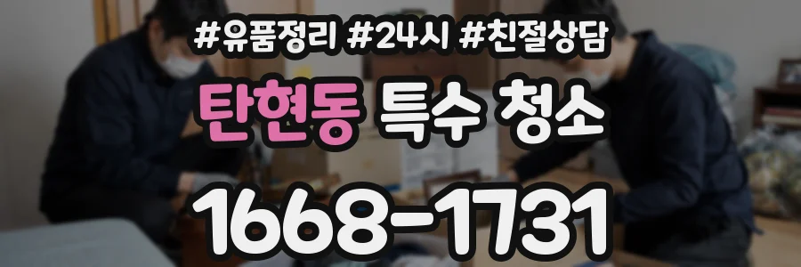 탄현동 특수 청소