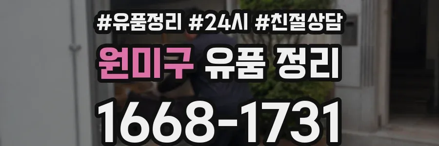 원미구 유품 정리
