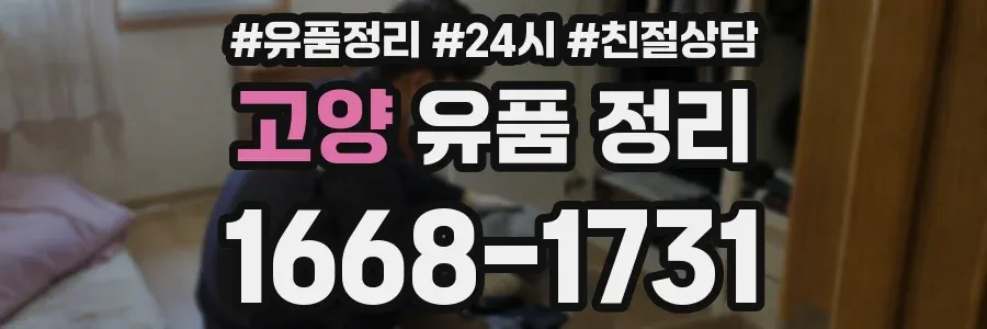고양 유품 정리