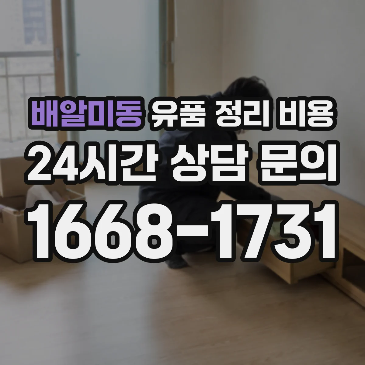 배알미동 유품 정리 비용 문서 보관함·봉투 구성에 따른 비용 차이