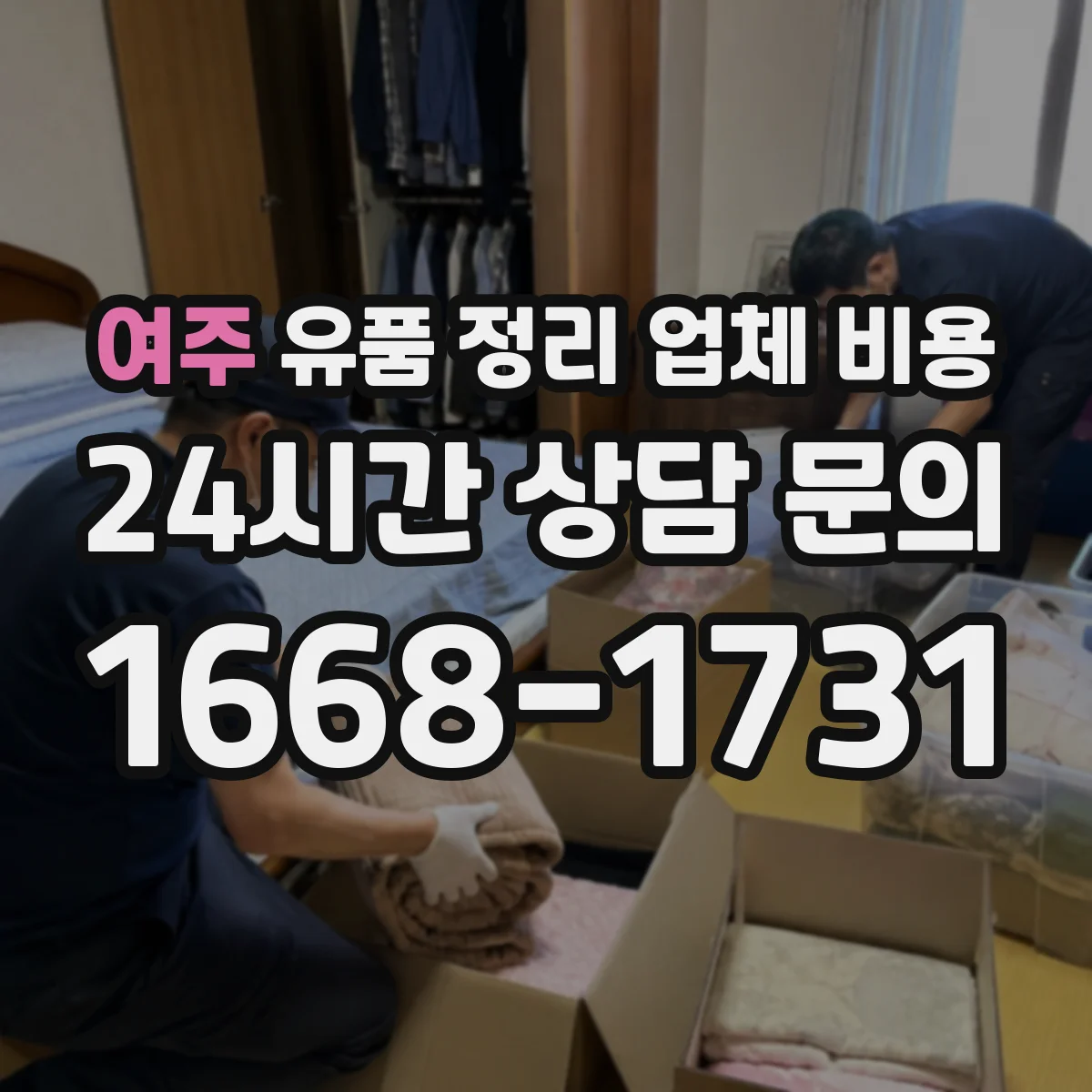 여주 유품 정리 업체 비용 곰팡이 제거 범위에 따른 서비스 구성
