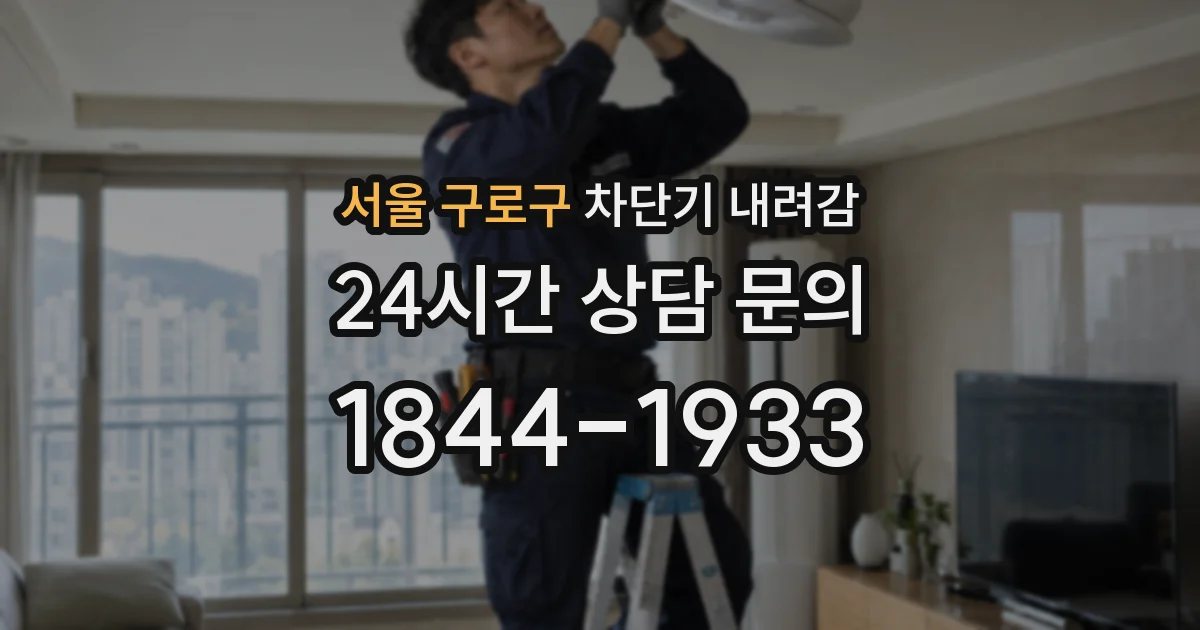 서울 구로구 차단기 내려감