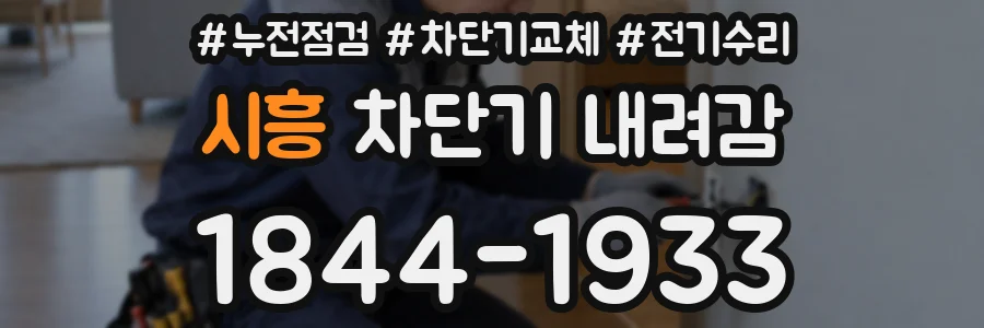 시흥 차단기 내려감