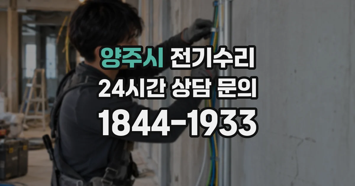 양주시 전기수리