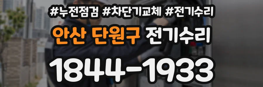 안산 단원구 전기수리
