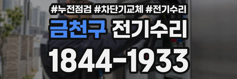 금천구 전기수리