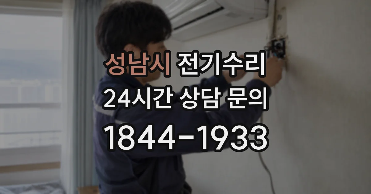 성남시 전기수리