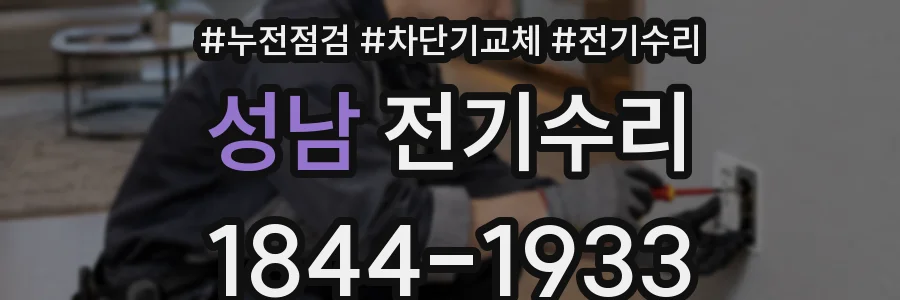 성남 전기수리