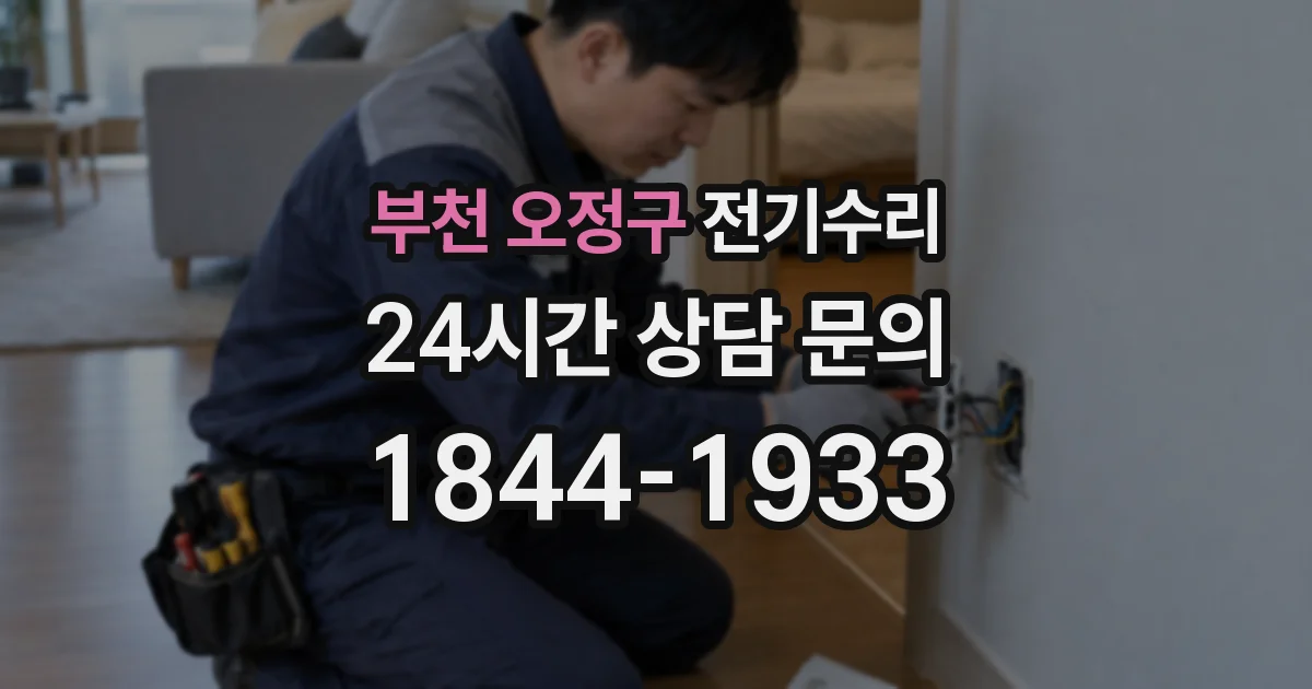 부천 오정구 전기수리