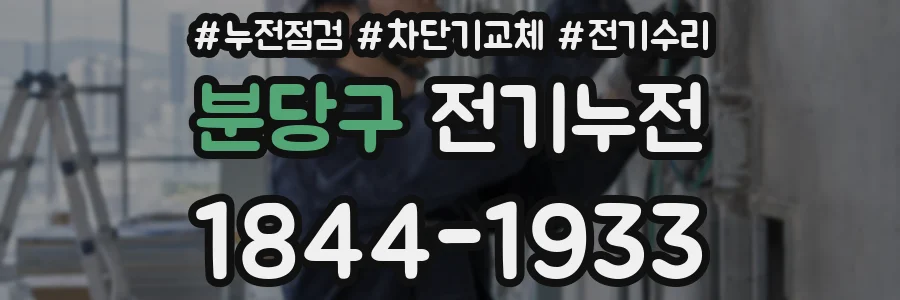 분당구 전기누전
