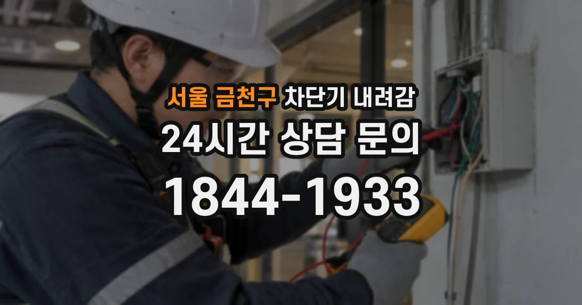 서울 금천구 차단기 내려감