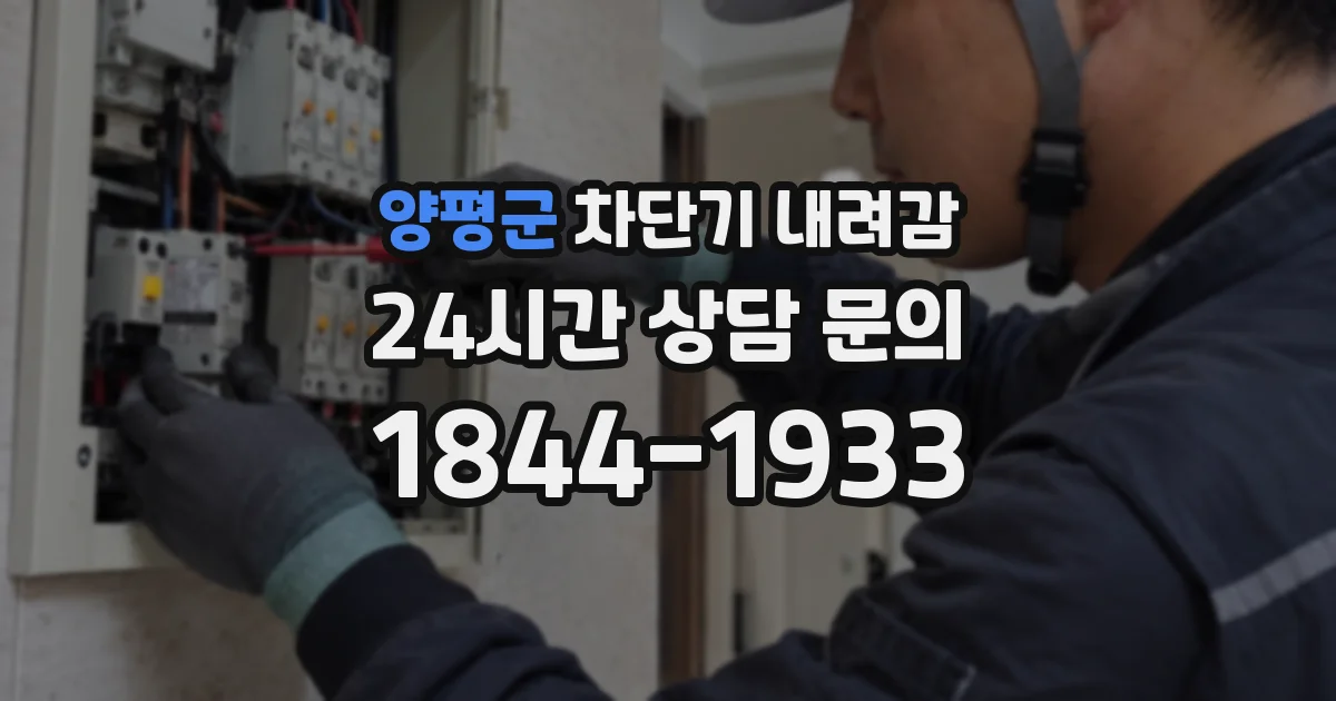양평군 차단기 내려감