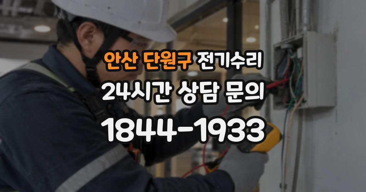 안산 단원구 전기수리