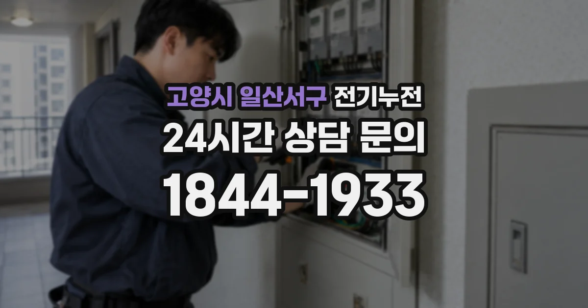 고양시 일산서구 전기누전