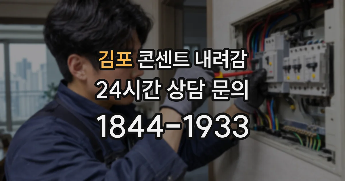 김포 콘센트 내려감