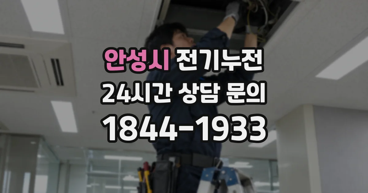 안성시 전기누전
