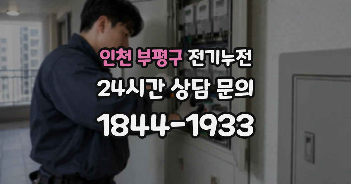 인천 부평구 전기누전