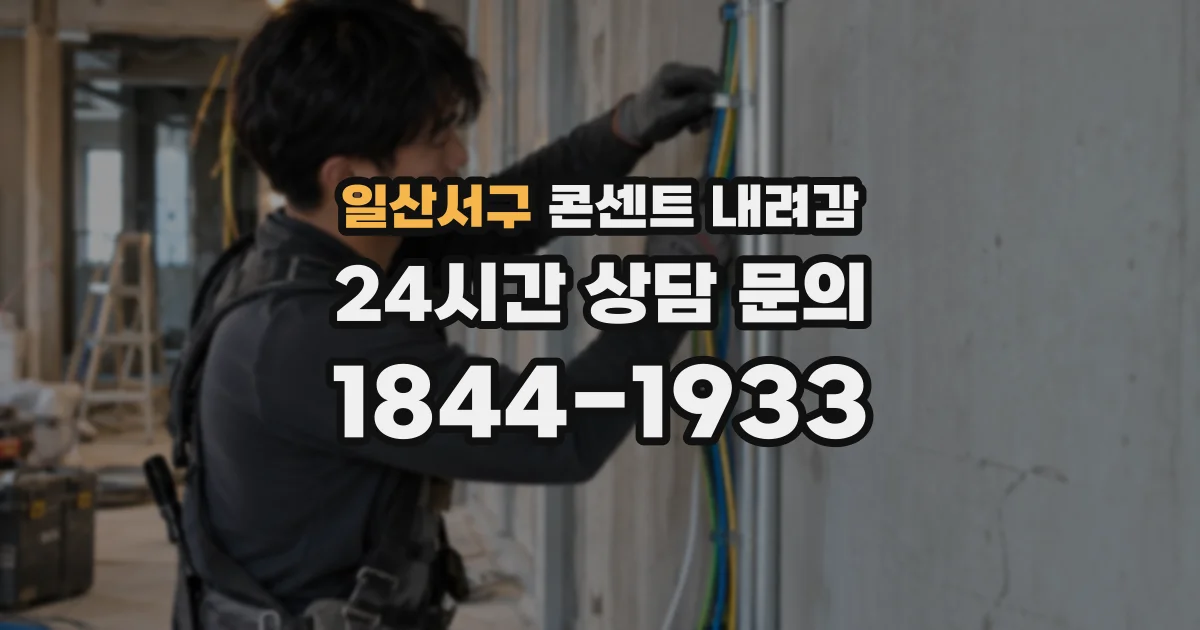 일산서구 콘센트 내려감