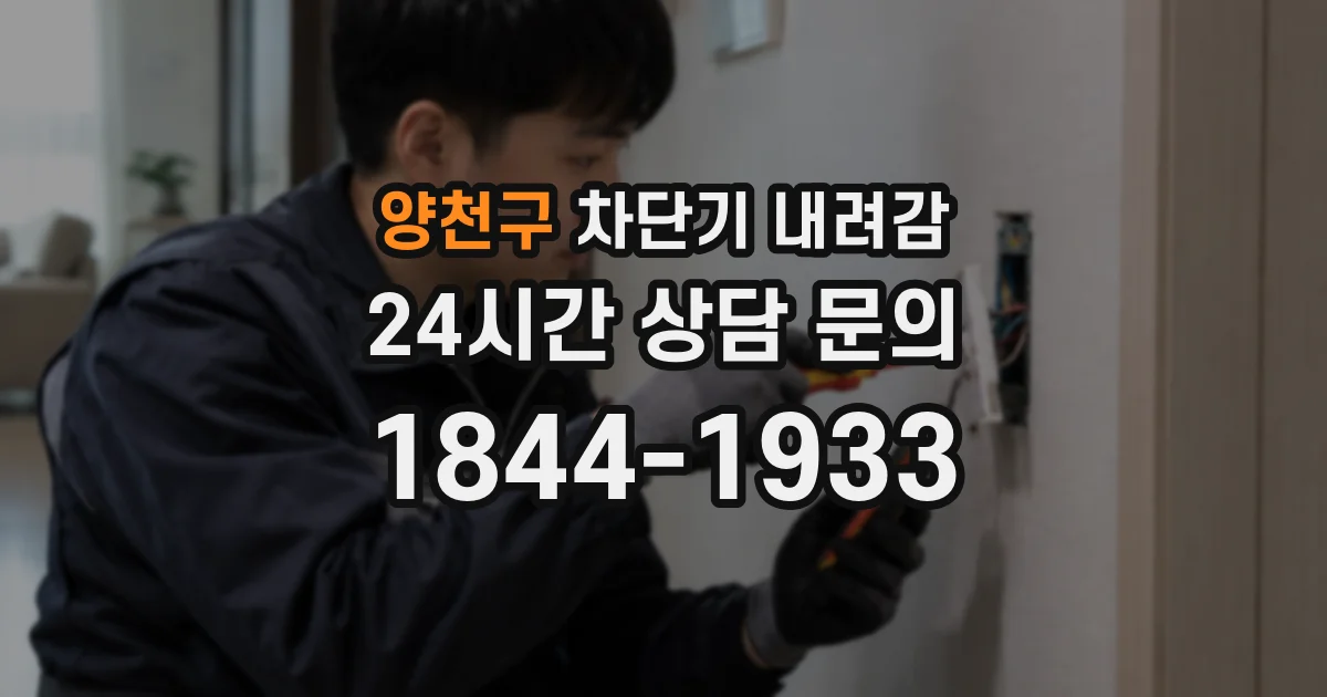 양천구 차단기 내려감