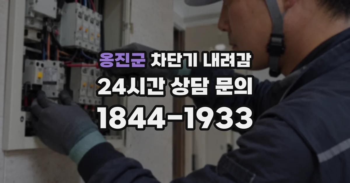옹진군 차단기 내려감