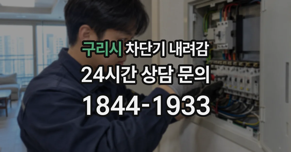 구리시 차단기 내려감