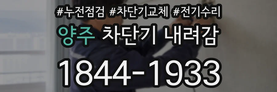 양주 차단기 내려감