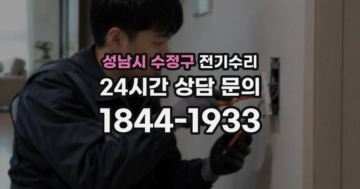 성남시 수정구 전기수리